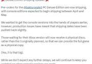 《博德之门3》PC豪华版开始发货 主机版宣布延期