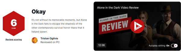 《鬼屋魔影：重制版》IGN 6分：没有特色和令人难忘的时刻